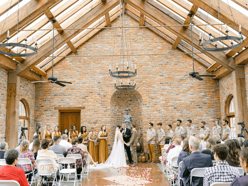 wedding outside of the Orangerie