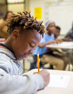 Photo of boy in classroom